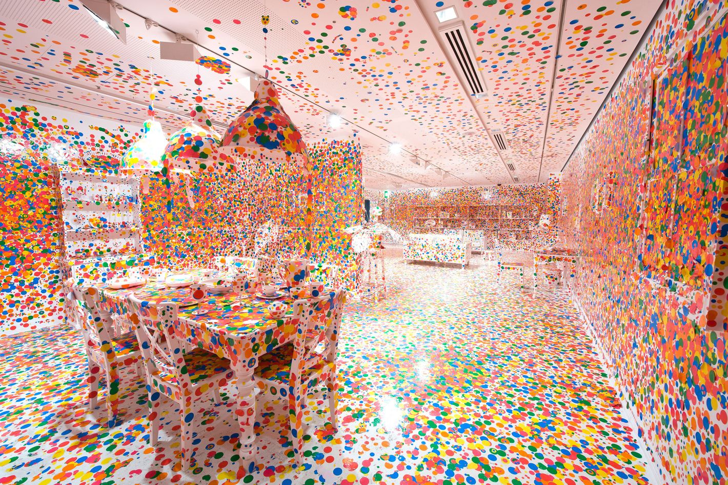 Yayoi Kusama: Kusama Infinity - It sure would be fun if Yayoi Kusama ran  everything, and buildings looked like this! FYI - this image is Louis  Vuitton's Fifth Avenue building as it