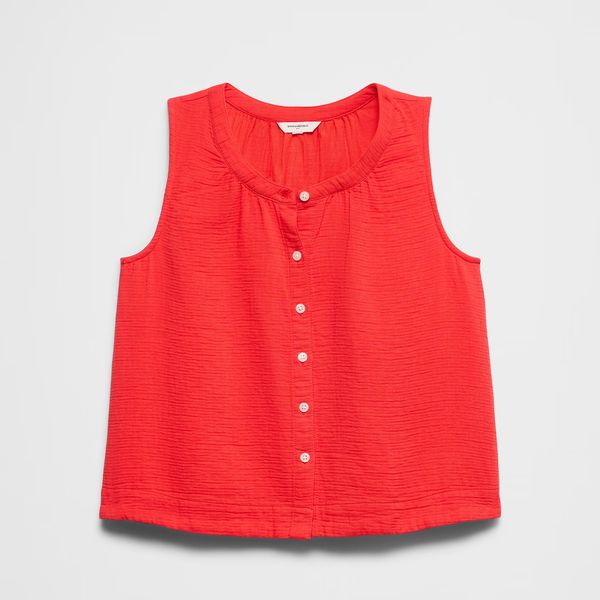 Banana Republic Factory Gauze Shirred Shirt