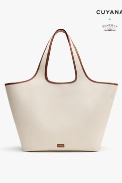 Cuyana x Faherty Canvas System Beach Tote