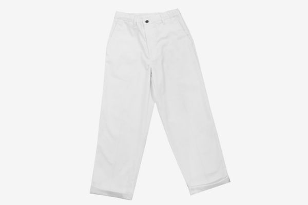 Peels Painting Embroidered Work Pants White