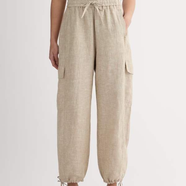 Everlane The Cargo Curve Pant in Linen
