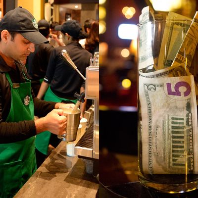 Starbucks Worker Shows Off The New Drink Stickers