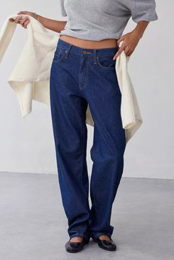 BDG Olive Stovepipe Mid-Rise Jean