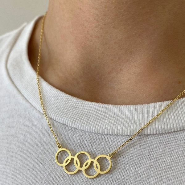 Onze Jewellery 925 Silver Olympic Necklace