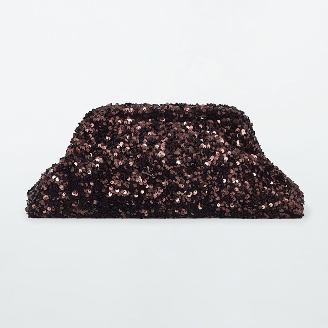 COS Oversized Sequin Framed Clutch