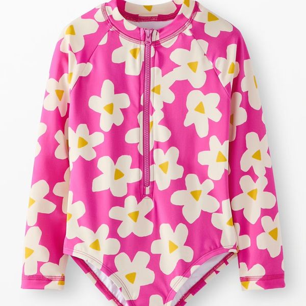 Hanna Andersson One-Piece Rash Guard Swimsuit