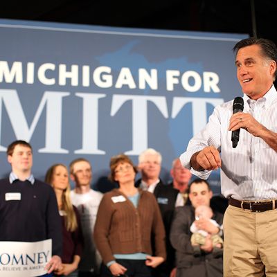 Republican presidential candidate, former Massachusetts Gov. Mitt Romney speaks during a campaign rally