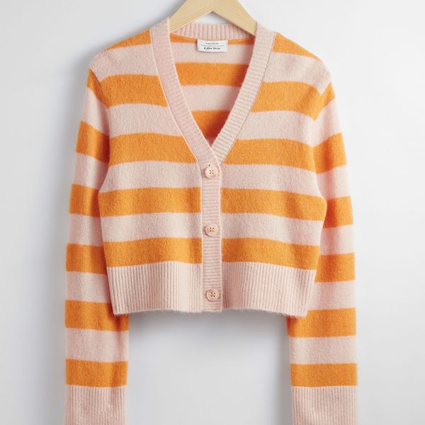 & Other Stories Cropped Knit Cardigan