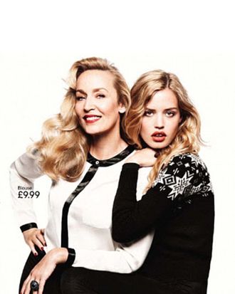 Jerry Hall and Georgia May Jagger for H&M.