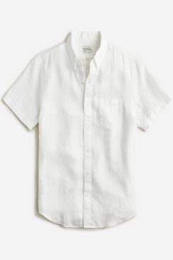 J.Crew Short-Sleeve Baird McNutt Irish Linen Shirt