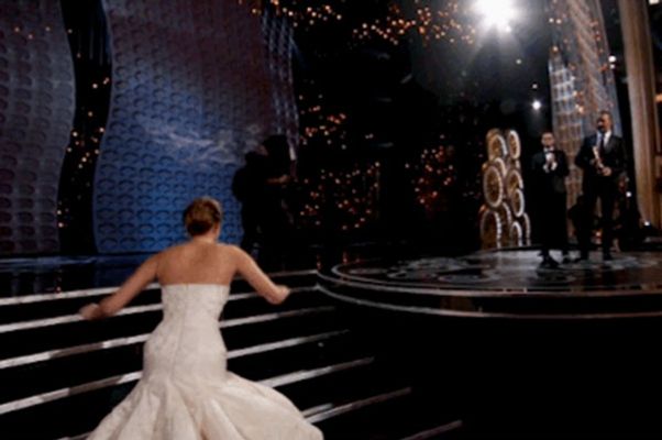 jennifer lawrence dress malfunction gif