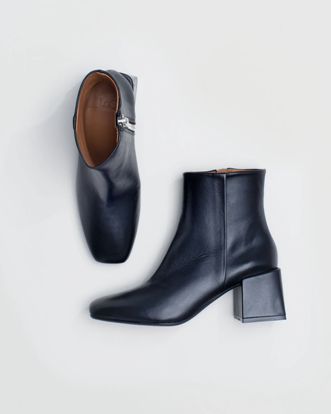 CHIKO Salinas Square Toe Block Heels Ankle Boots