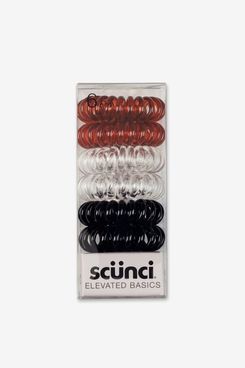 Scunci 3 Classic Color Spiral Twisters, 6 pack