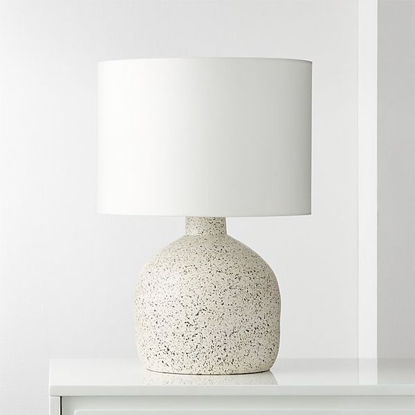 CB2 Largo Speckled White Ceramic Table Lamp