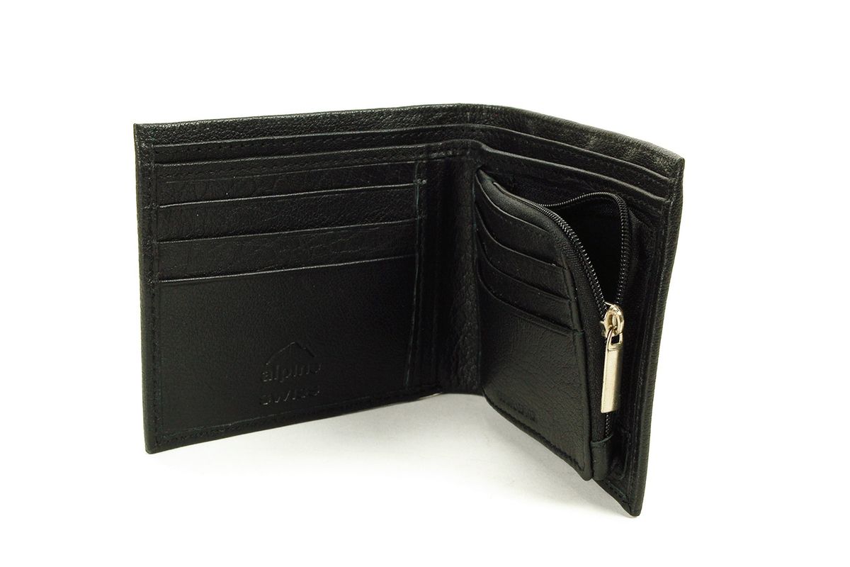 CEFULTY Wallet Coin Purse Mini Wallet Mens Two Fold Wallet Zipper Wallet Popular Leather Mens Business Card Pocket 