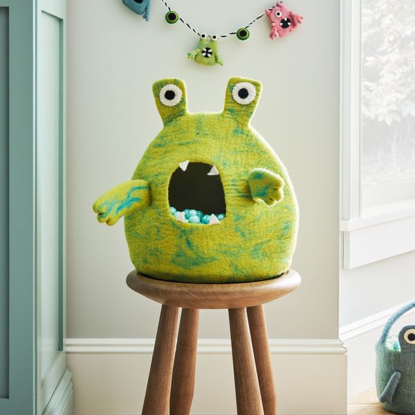 West Elm Halloween Felt Monster Candy Bowl