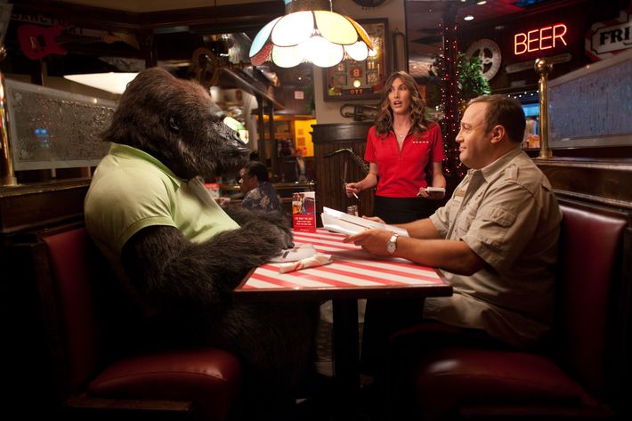 Kevin James, right, and Jackie Sandler star in Columbia Pictures' comedy "Zookeeper."