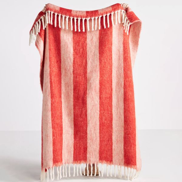 Anthropologie Woven Cozy Throw Blanket