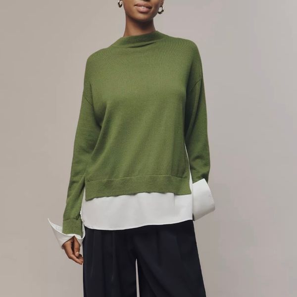 Combo Pullover Sweater