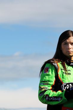 EDMONTON, AB - JULY 23:  Danica Patrick driver of the #7 Team GoDaddy Andretti Autosport Dallara Honda prepares for practice for the IZOD IndyCar Series Indy Edmonton at Edmonton City Centre Airport on July 23, 2011 in Edmonton, Alberta, Canada.  (Photo by Nick Laham/Getty Images)