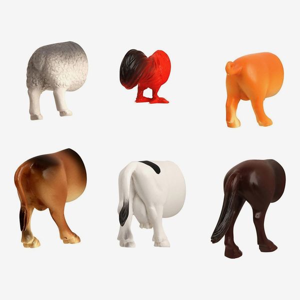 Kikkerland Farm Animal Butt Magnets