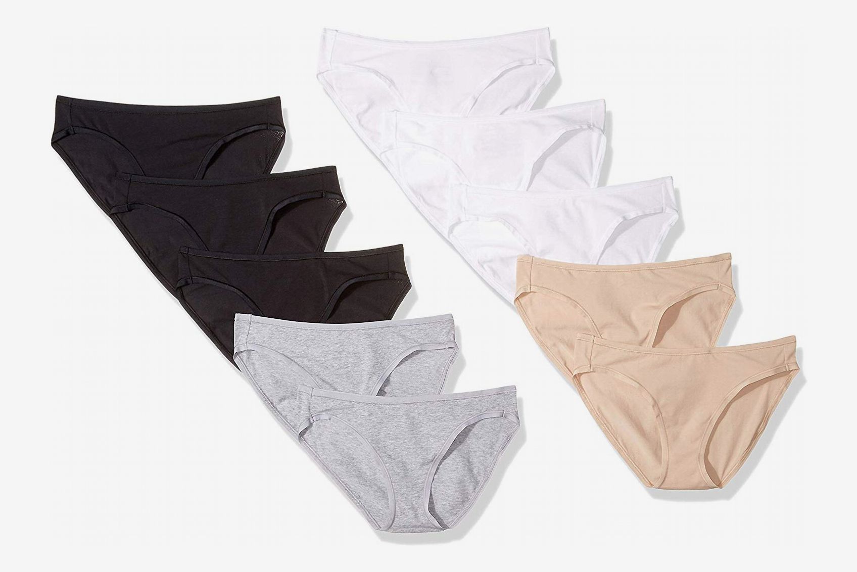 Cotton Stretch Bikini Panty Culottes Femme Lot de 6 Essentials sous-vêtement Style 