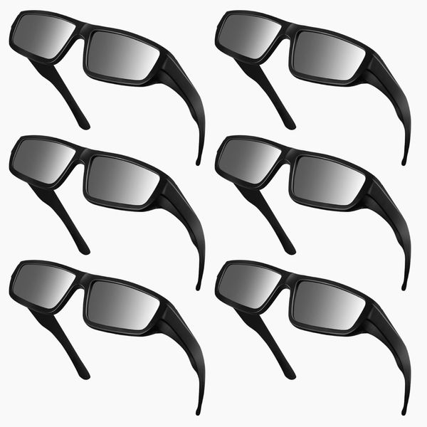 Gafas de eclipse solar aprobadas 2024, (paquete de 6) Gafas de visualización de eclipse con certificación CE e ISO 12312-2, gafas de eclipse total