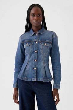 Gap Petite Cinched Denim Jacket