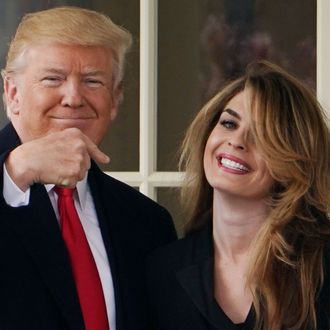 Photos of Donald Trump and Hope Hicks on Her Last Day