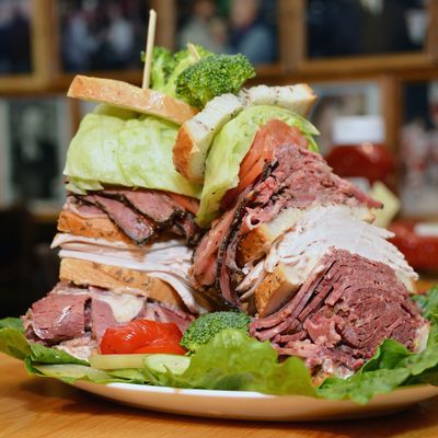 What qualifies as a light snack at the Carnegie deli.