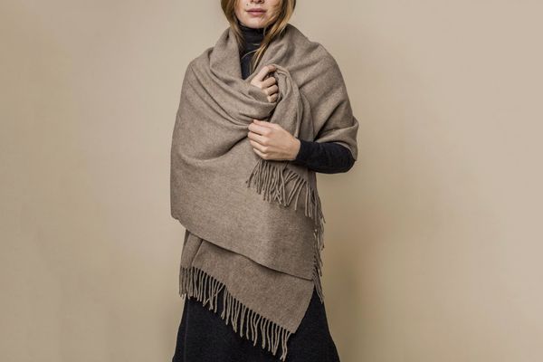 Alpaca wool Scarf Rust colour scarf  Alpaca wool scarf women gift Christmas gift holiday gift