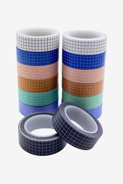 14 Rolls Grid Washi Tape Set