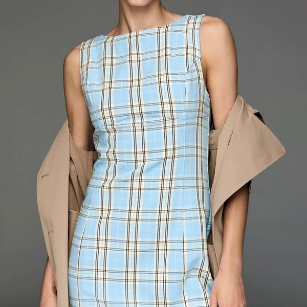 Pilcro Percie Plaid Mini Dress