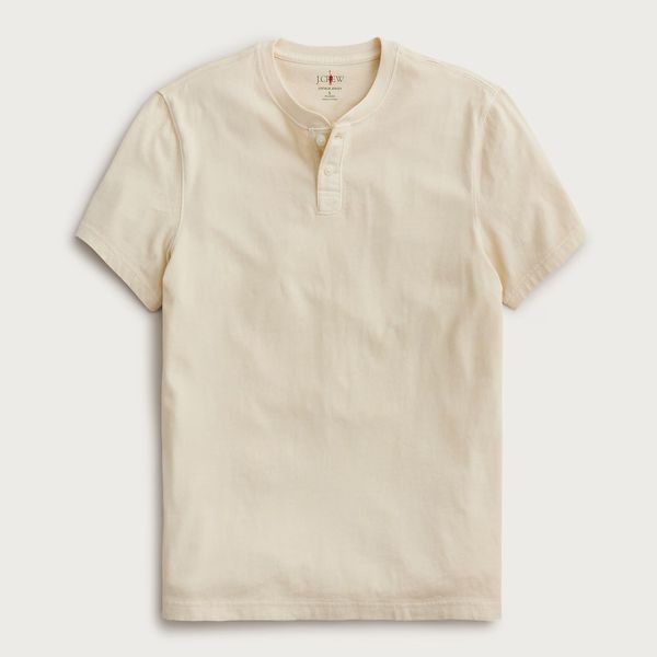 J.Crew Short-Sleeve Vintage-Wash Cotton Henley
