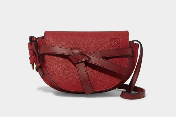 Loewe Gate mini textured-leather shoulder bag
