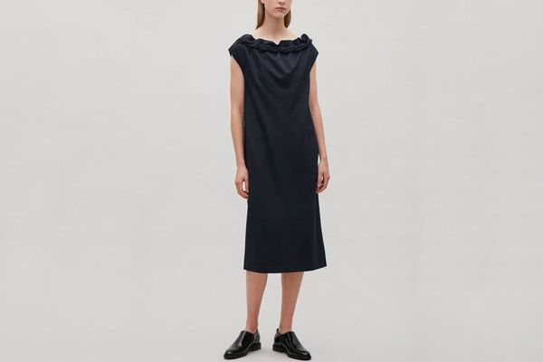 COS Jersey Dress With Twisted Neck
