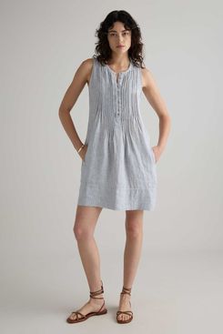 Quince 100% European Linen Sleeveless Swing Dress