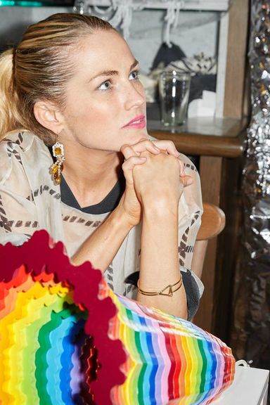 Amanda Hearst at Paul Kasmin Gallery's PK SHOP at the Snug of Soho Beach House.