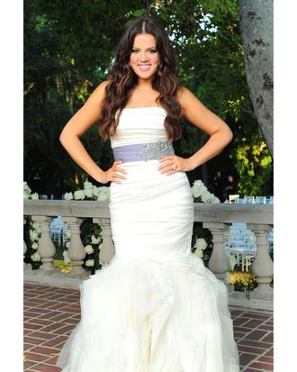 Khloe Kardashian's Vera Wang wedding dress.