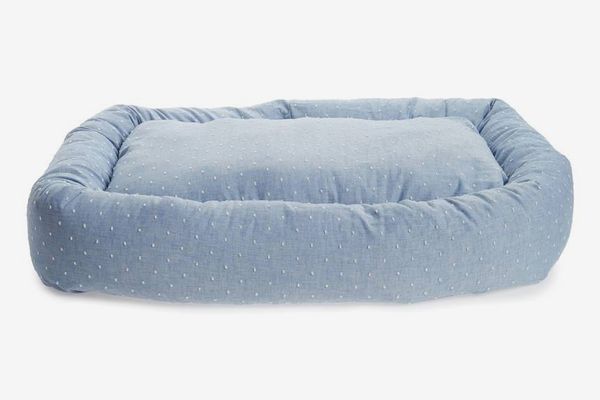 Waggo Woven Dot Snuggler Dog Bed