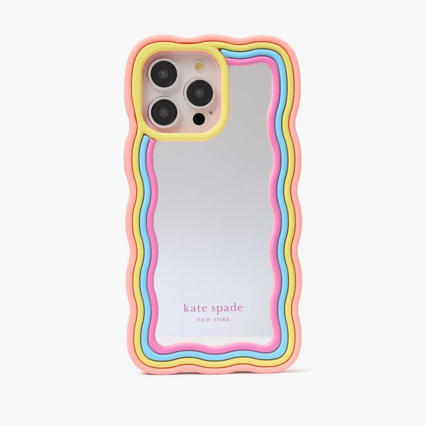 Funda para iPhone 15 Pro Max con espejo Rainbow de Kate Spade