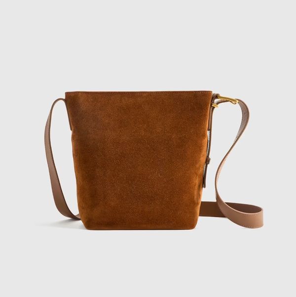 Quince Claire Suede Bucket Cross-body