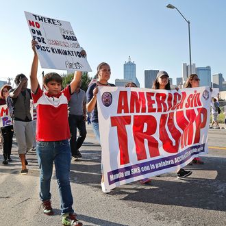 Anti-Donald Trump protest in Dallas