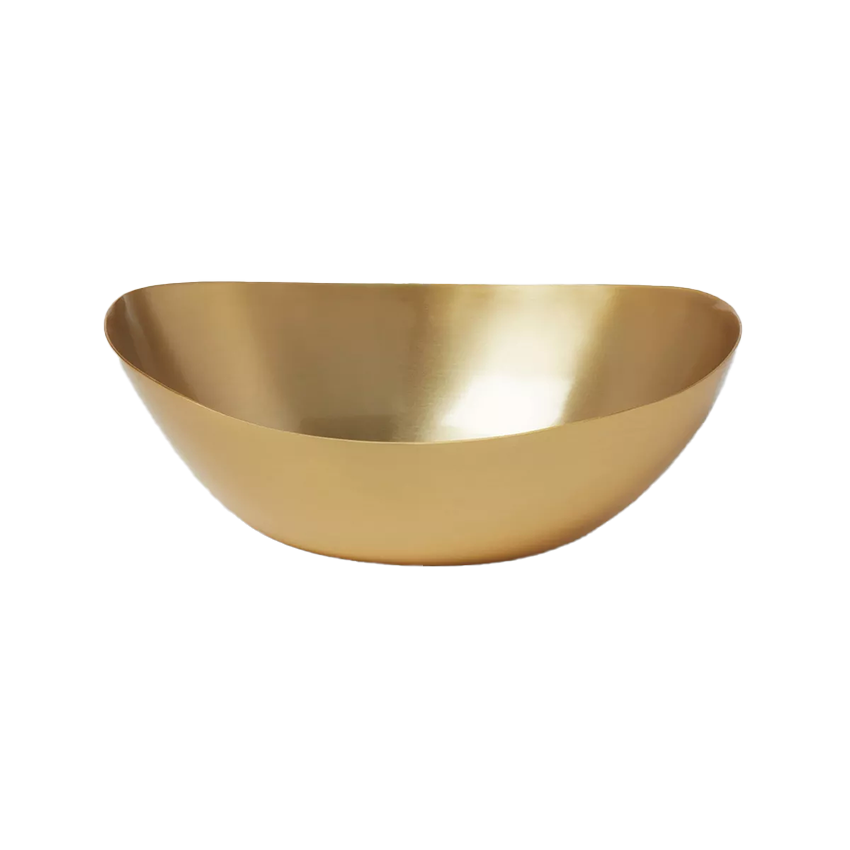 Threshold™ Metal Oval Serving Bowl Brass