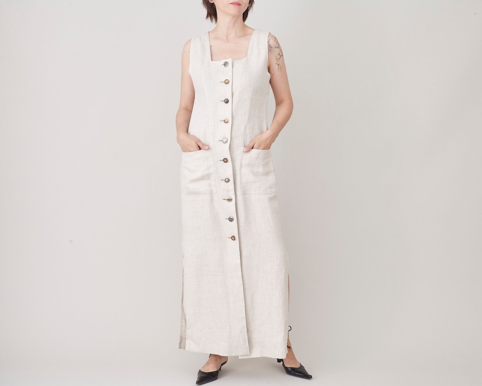  Linen Dress for Women Summer Vintage 2023 2024