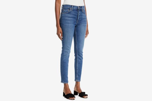 RE/DONE High-Rise Skinny Ankle Cropped Jeans