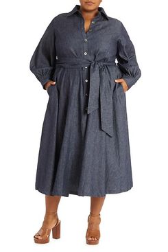 Pari Passu Oli Denim Shirtdress