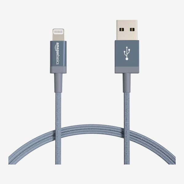 AmazonBasics 3ft Nylon USB-A to Lightning Cable Cord 2-Pack
