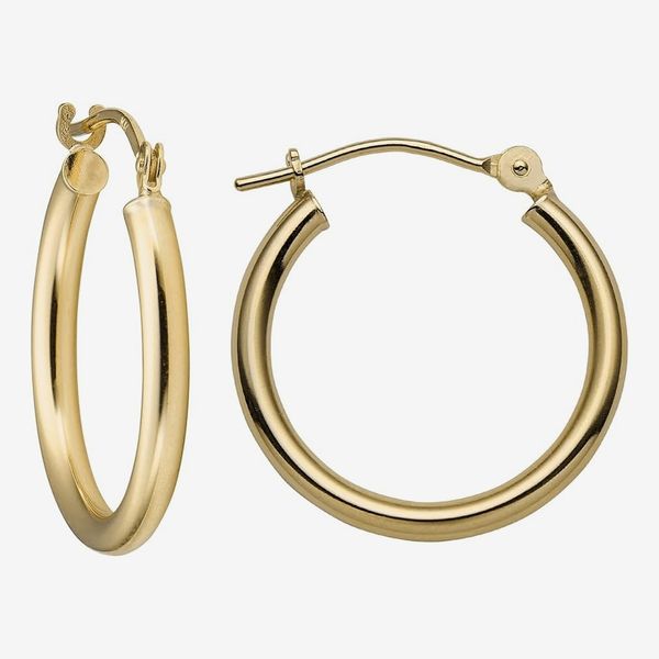 MAZZERI Solid Gold Hoop Earrings