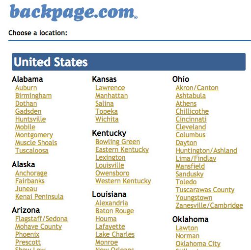 Backpage what is 12 Best